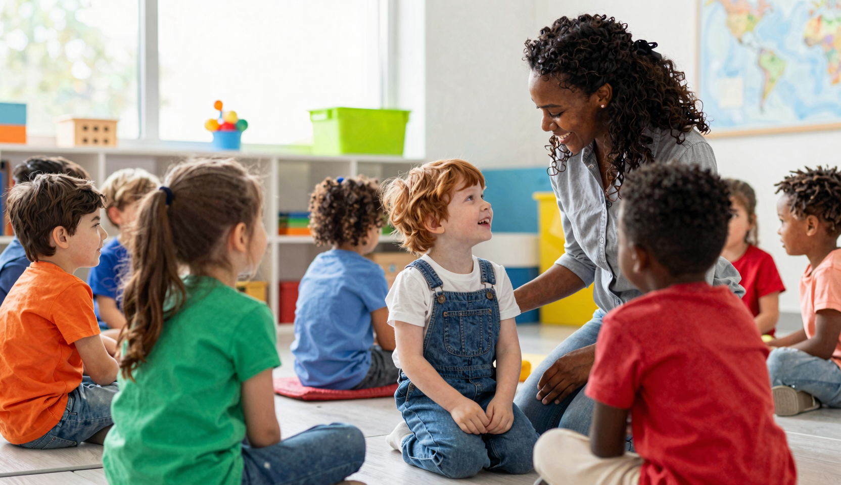 Developmental screening with children in a bright clinic setting